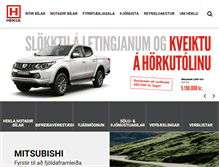 Tablet Screenshot of hekla.is